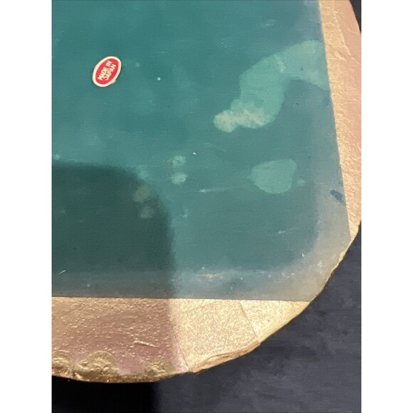 Gold Gilt Ornate Plaster Wall Mirror Rococo Baroque Style Oval Small Vintage - Picture 12 of 16